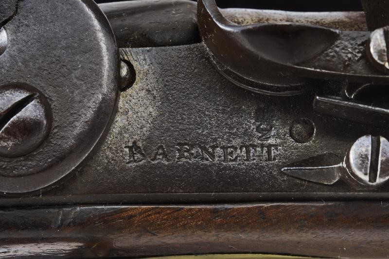 Pistola a Pietra Focaia sul Tipo "sea Service" di Barnett