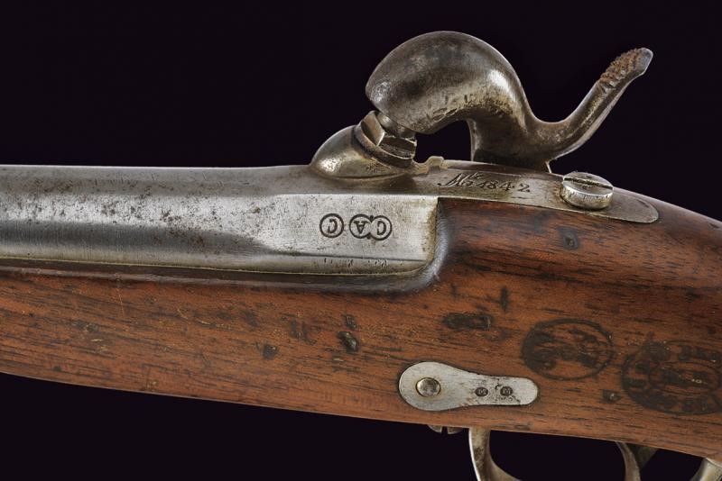 Paio di pistole a luminello da gendarmeria Mod. 1842
