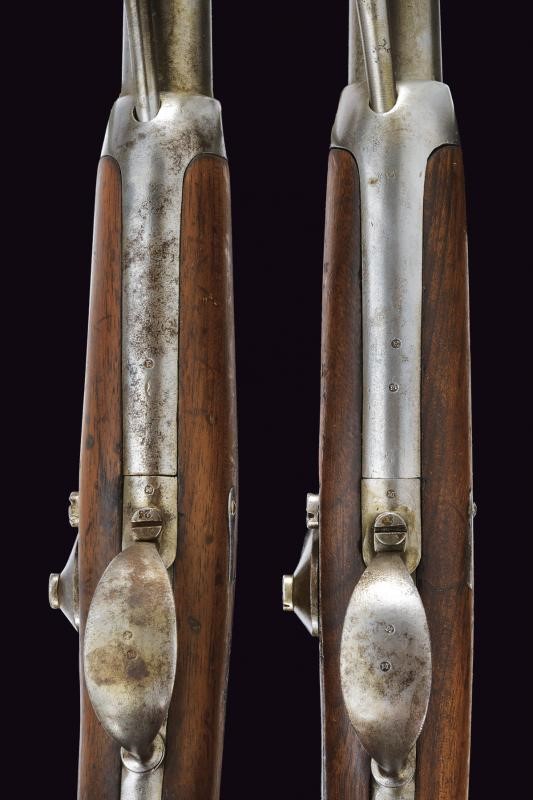 Paio di pistole a luminello da gendarmeria Mod. 1842