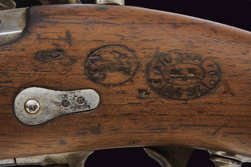 Paio di pistole a luminello da gendarmeria Mod. 1842