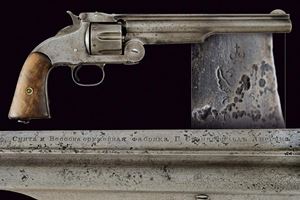 A rare S&W Model 3 Russian First Model revolver (Old Old Model Russian)