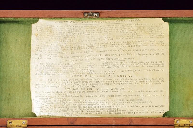 Colt Model 1849 Pocket incisa, in cassetta