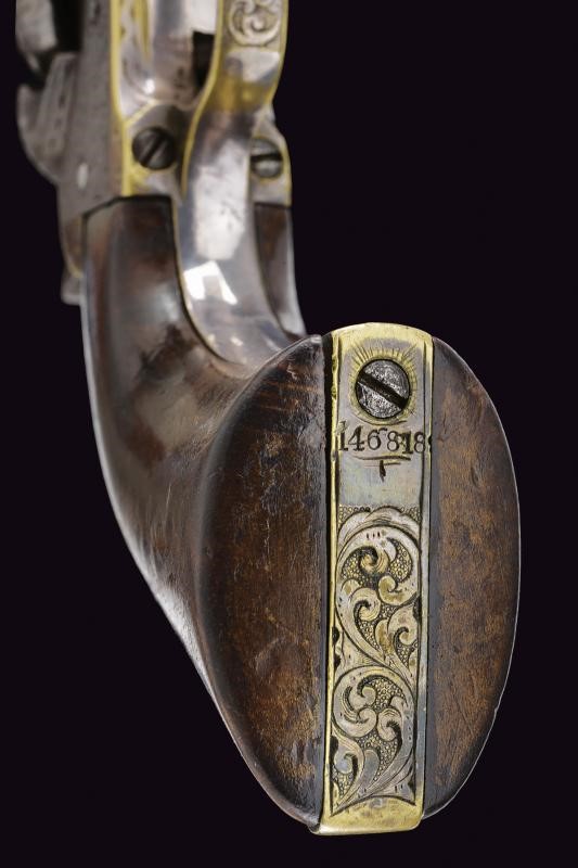 Rara Colt Model 1849 Pocket con incisioni di fabbrica nello stile di Gustave Young