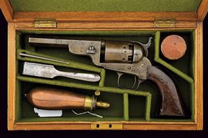 Colt Model 1851 Navy Revolver in cassetta