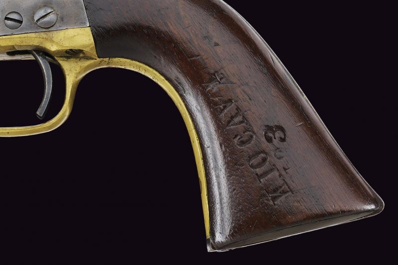 Interessante Colt Model 1860 Army Revolver "Fluted Cylinder" d'impiego militare