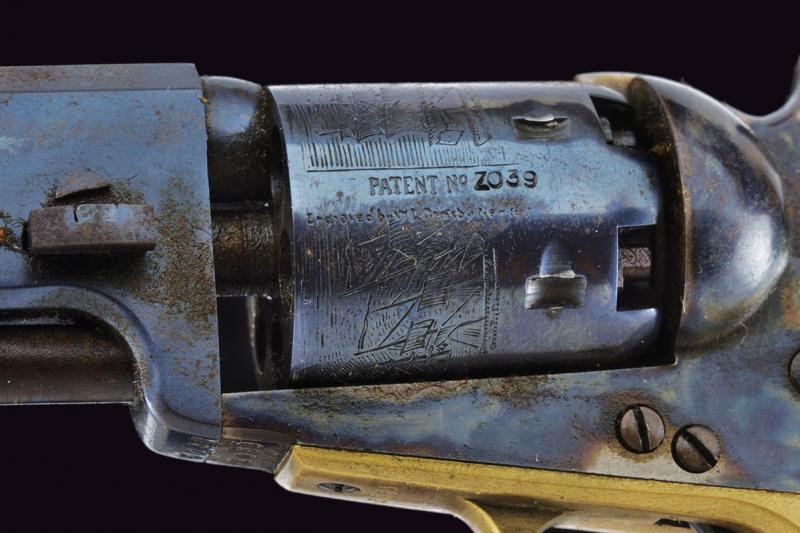 Bel modellino in scala di un revolver Colt Model 1851 Navy