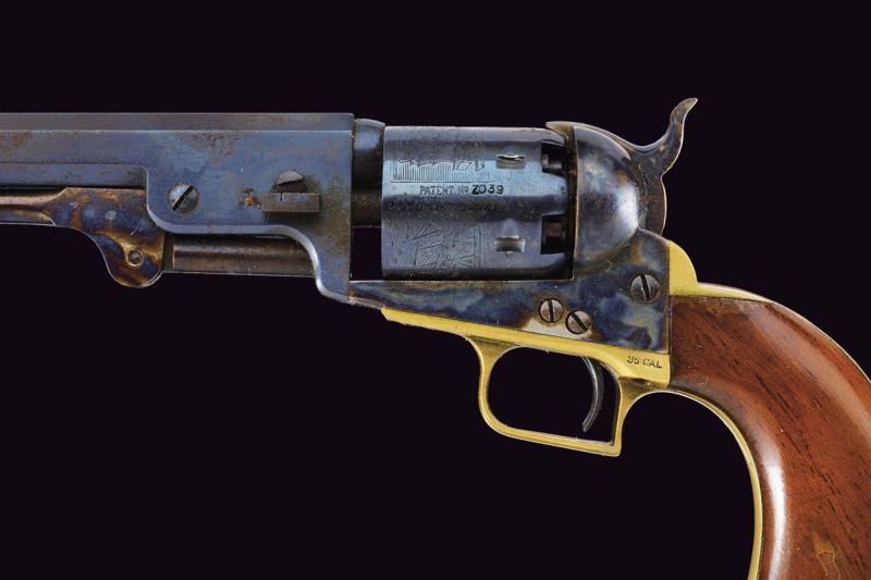 Bel modellino in scala di un revolver Colt Model 1851 Navy