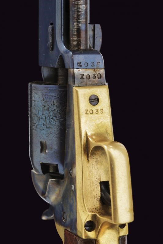 Bel modellino in scala di un revolver Colt Model 1851 Navy