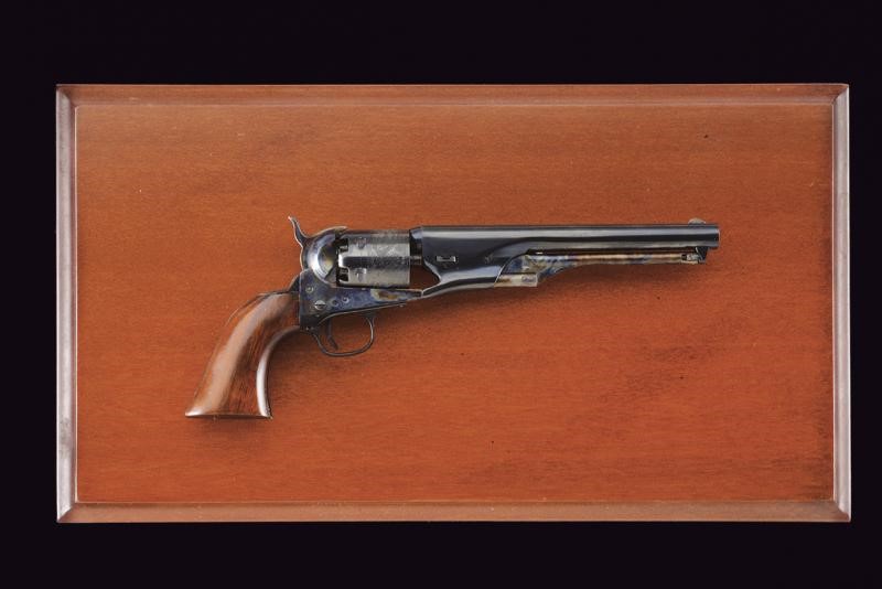 Bel modellino in scala di un revolver Colt Model 1861 Navy