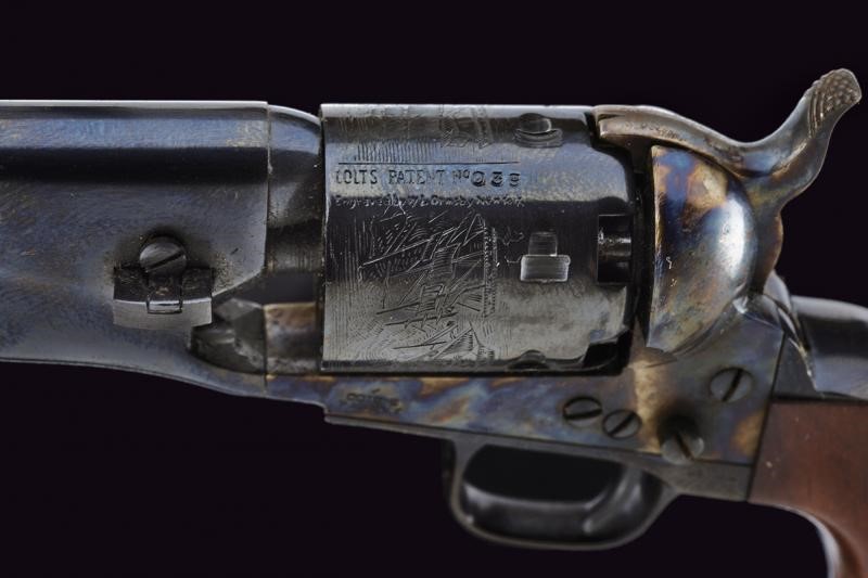 Bel modellino in scala di un revolver Colt Model 1861 Navy