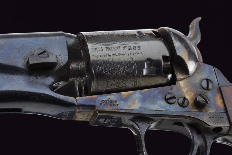 Bel modellino in scala di un revolver Colt Model 1861 Navy