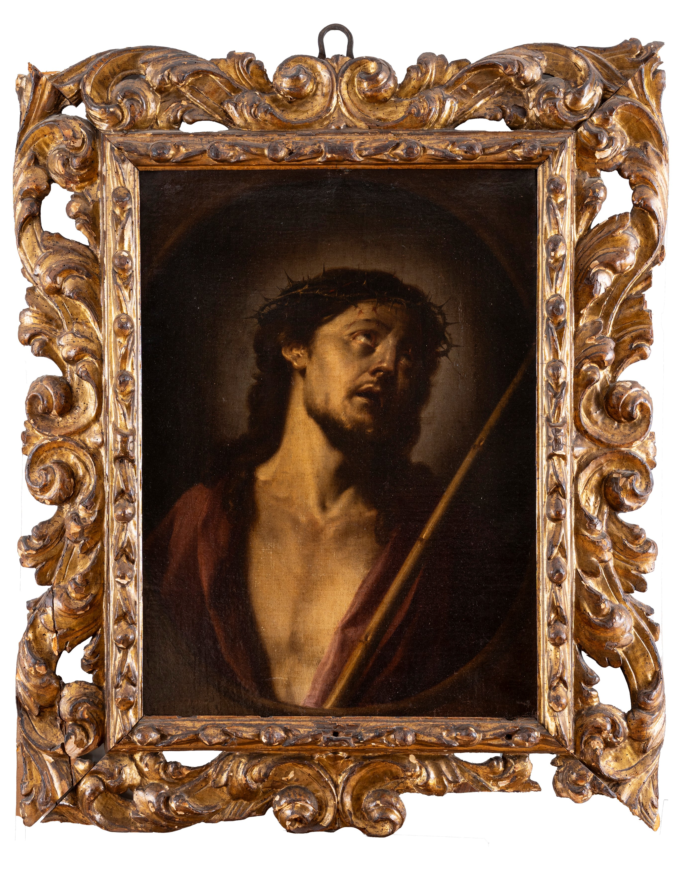 Scuola Dell'italia Settentrionale, Secolo XVII - Cristo con corona di spine, olio su tela