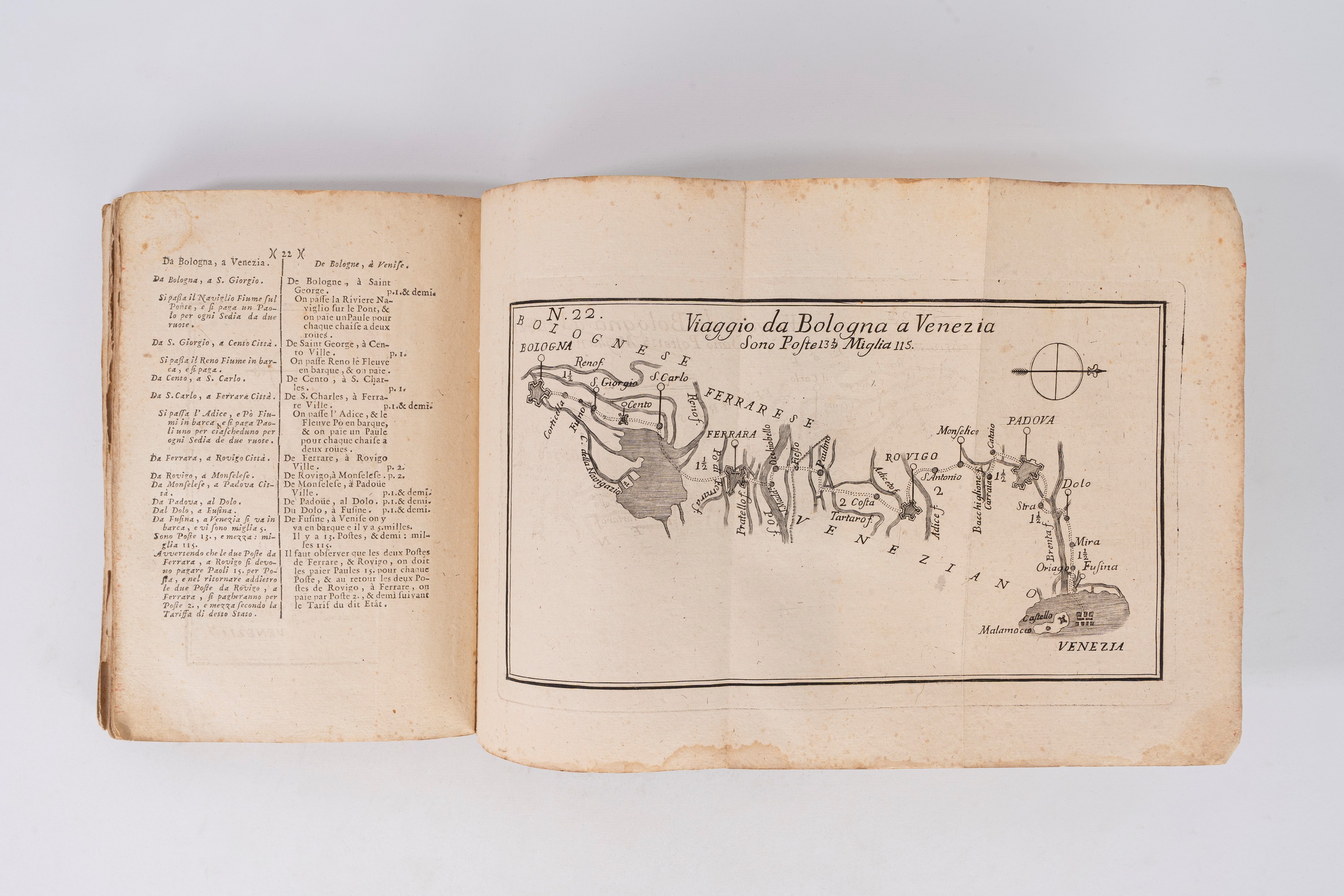 Direzione per viaggiatori in Italia colla notizia di tutte le poste e loro prezzi