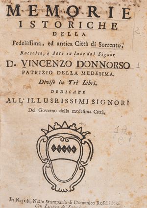 Historical Memories of the Most Faithful and Ancient City of Sorrento