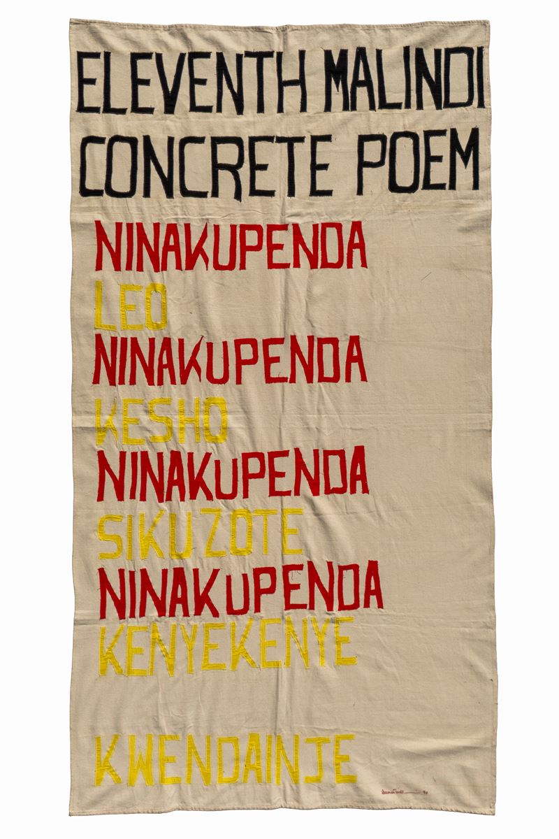 Arazzo 'Eleventh Malindi Concrete Poem'