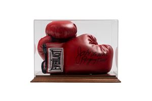 Jake LaMotta - Guantone Boxe firmato – Cert. Steiner Sports – In teca da esposizione