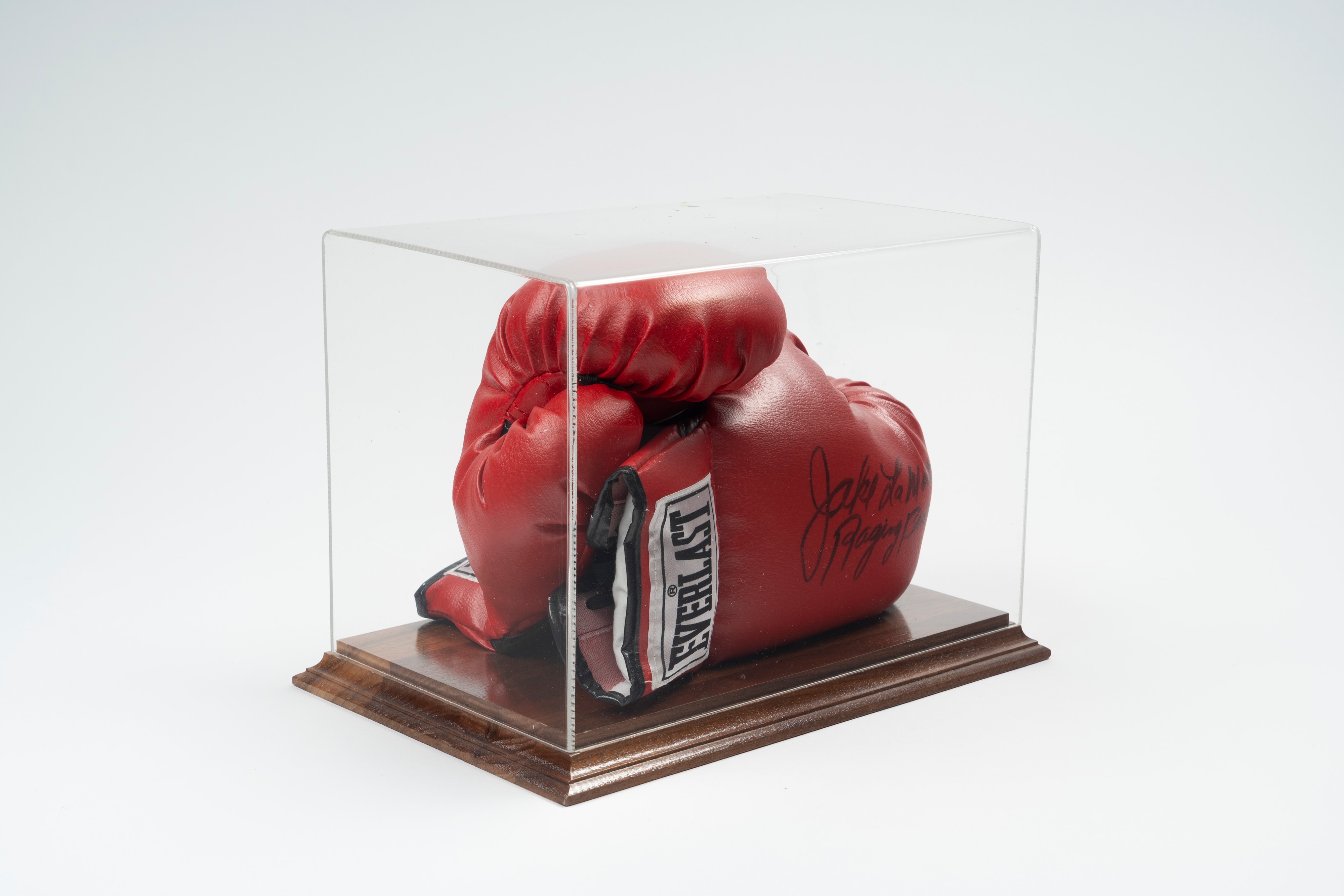 Jack Lamotta - Jake Lamotta - Guantone Boxe Firmato – Cert. Steiner Sports – in Teca da Esposizio...