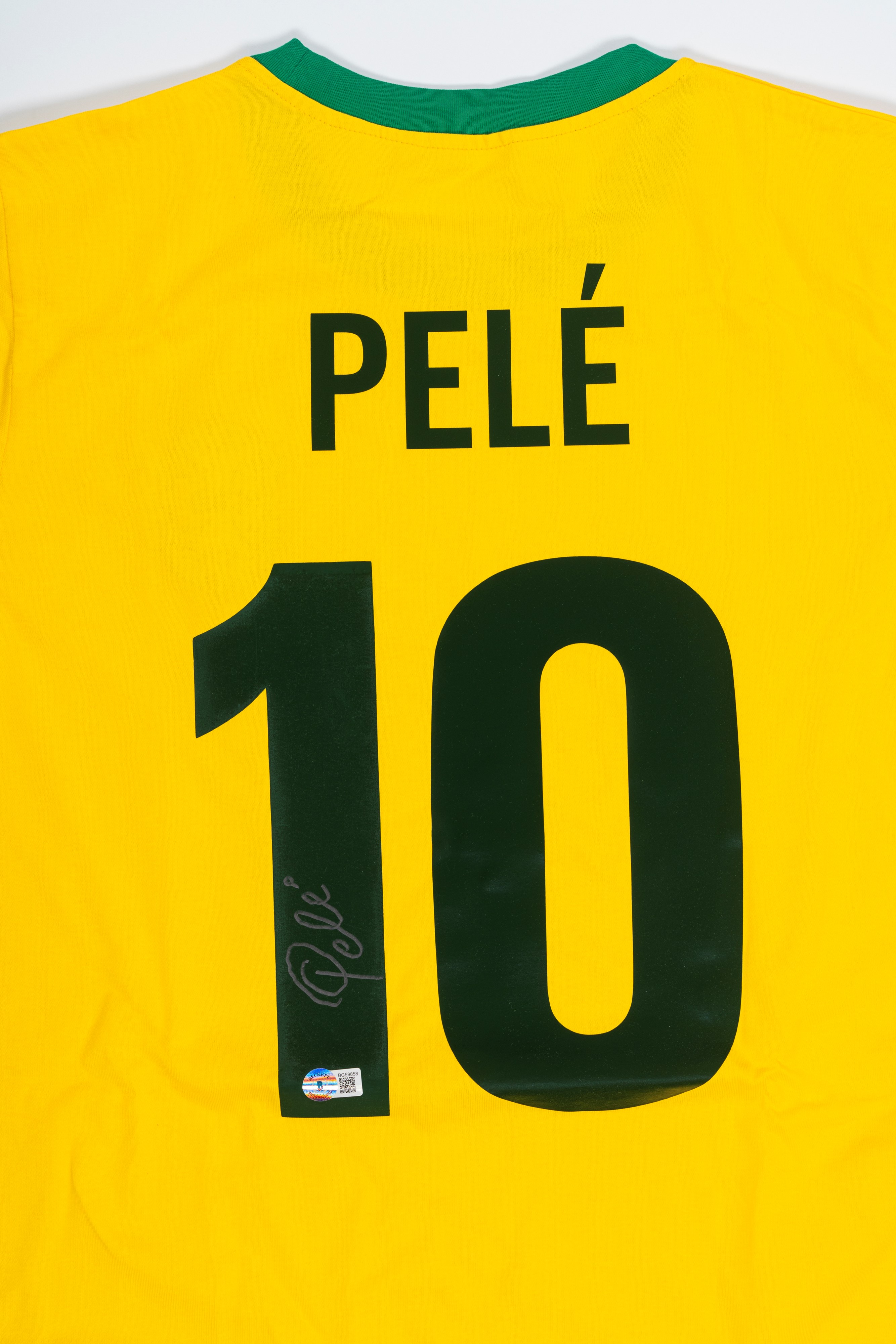 Pelé Signed Brazil #10 Jersey - Beckett COA