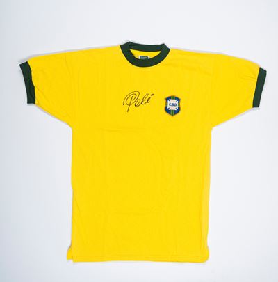Pelé – Maglia Autografata – Brasile - Cert. “all Star Signing”