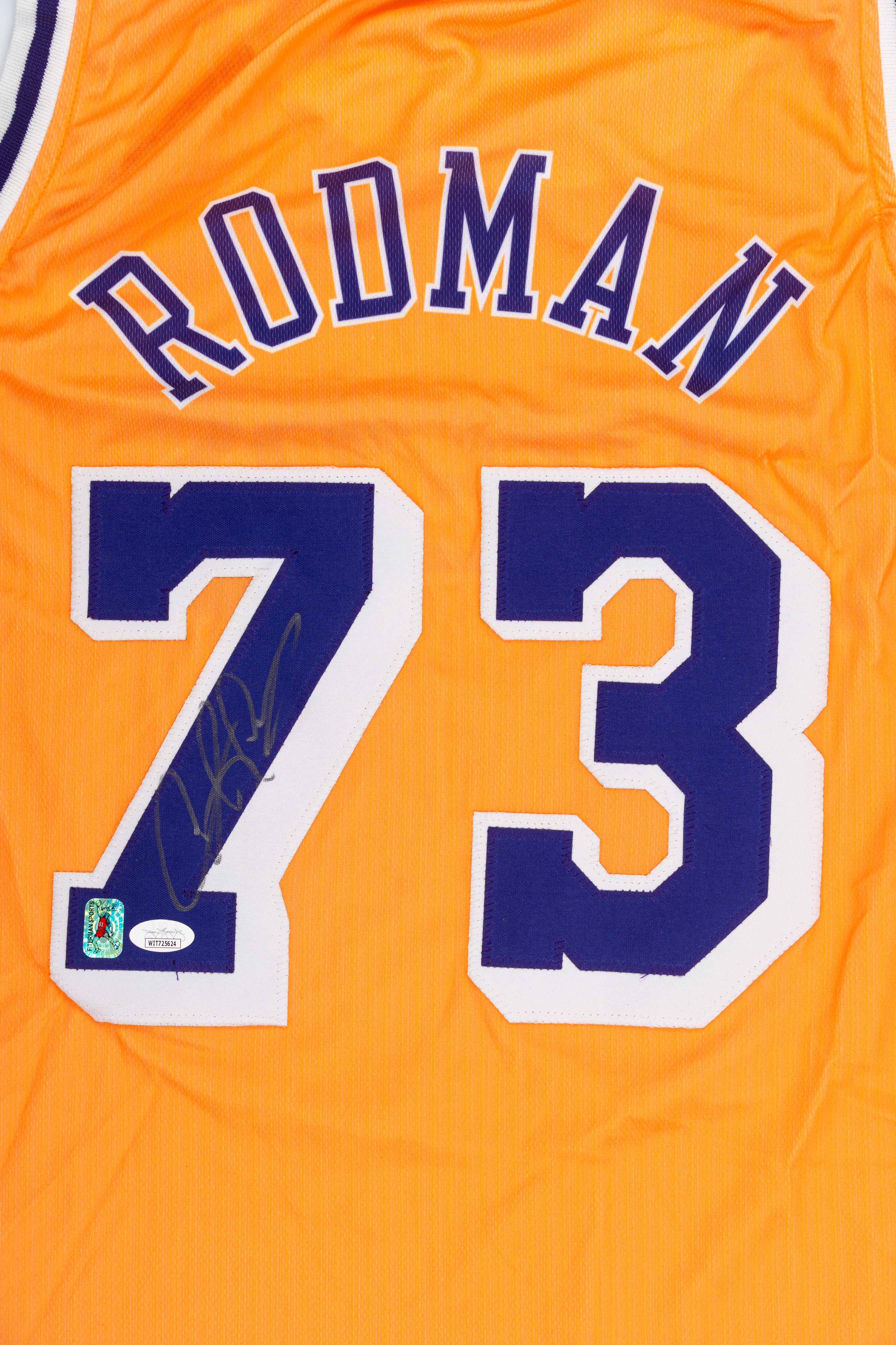 Dennis Rodman – Maglia Autografata – Los Angeles Lakers – Cert. Jsa e Fiterman Sports