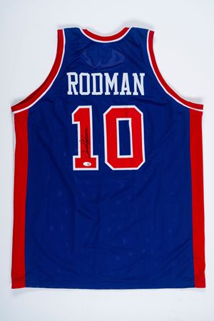 Dennis Rodman – Maglia autografata – Detroit Pistons – Cert. JSA
