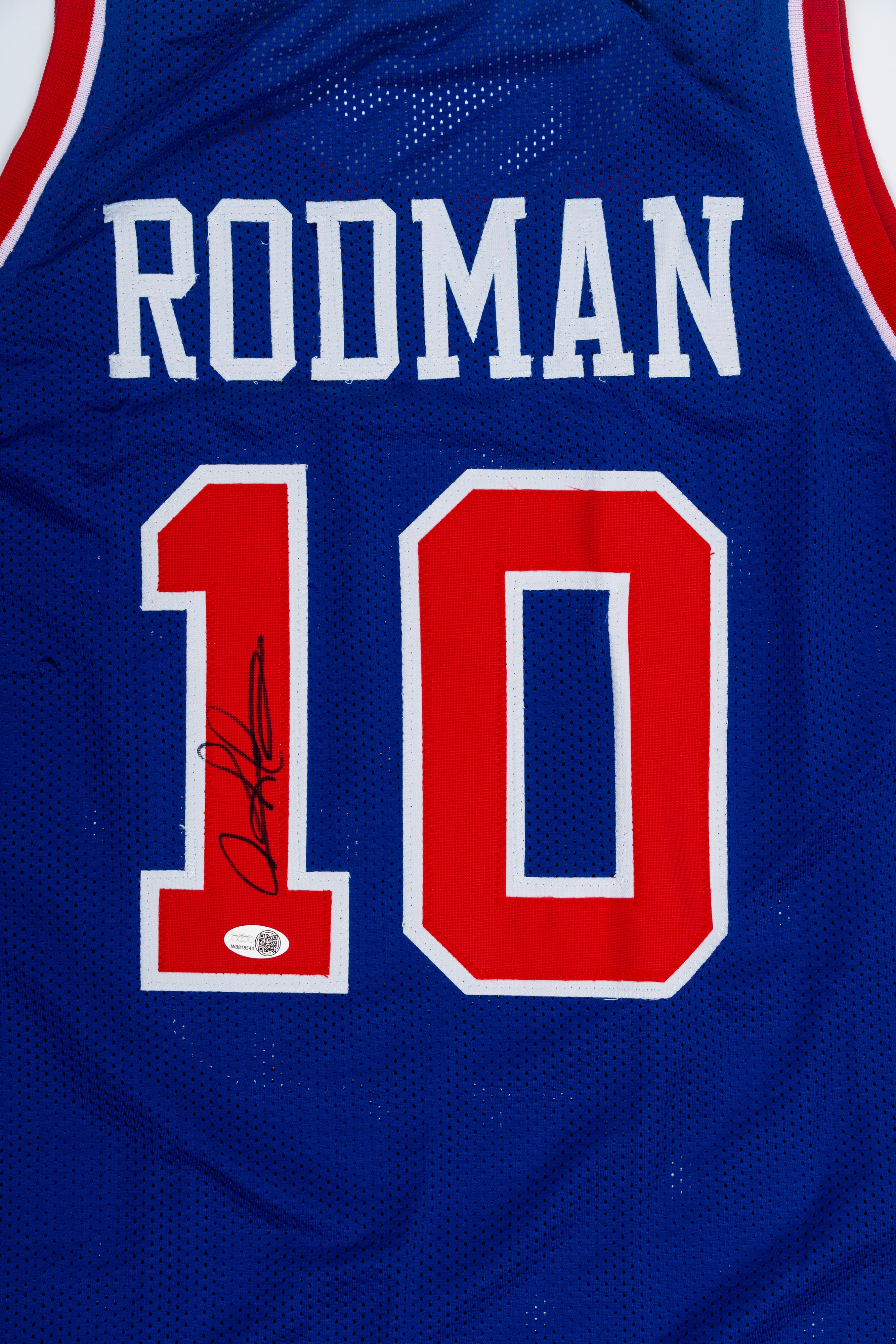 Dennis Rodman – Maglia Autografata – Detroit Pistons – Cert. Jsa