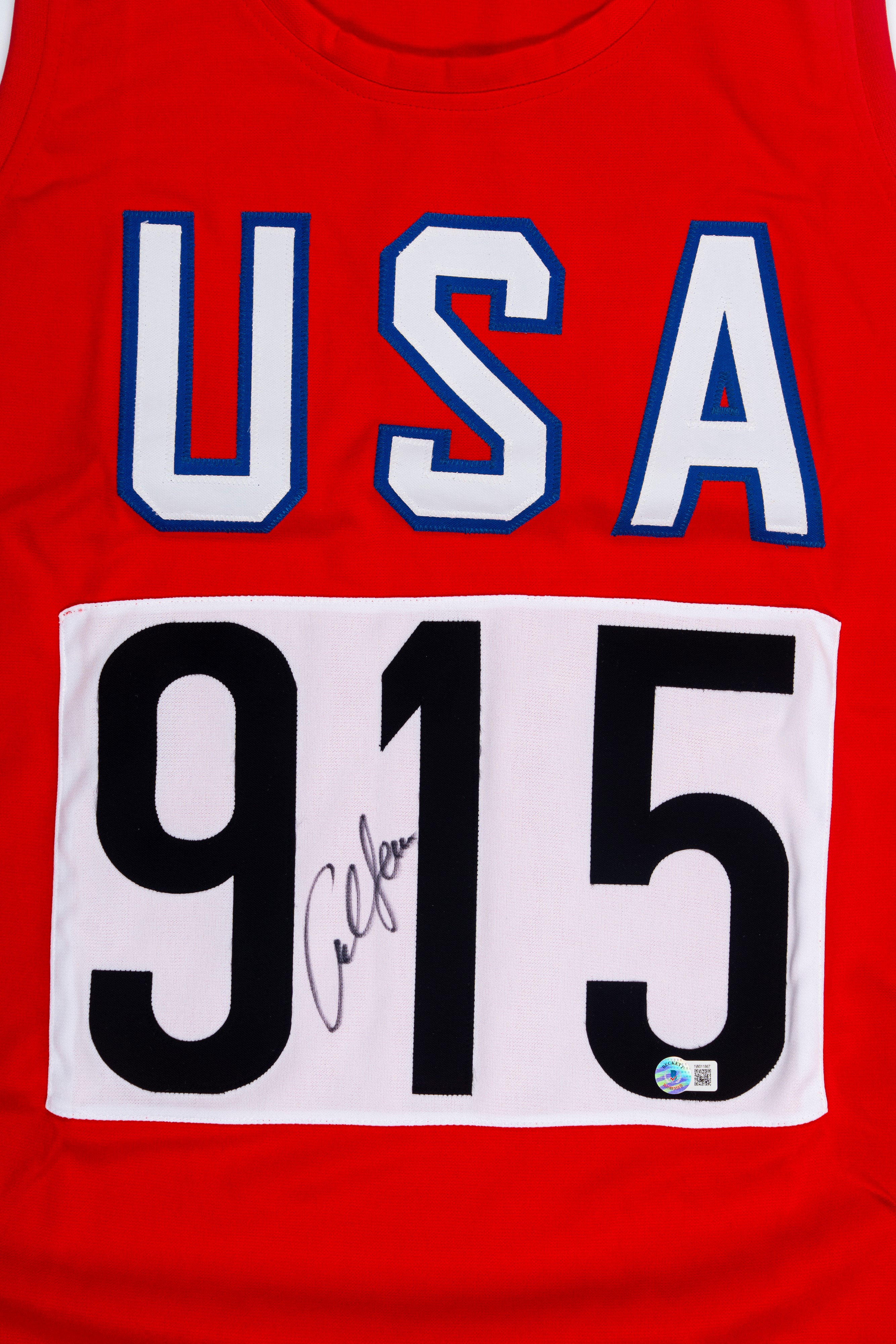 Carl Lewis – Maglia Autografata – Nazionale Usa – Cert. Beckett