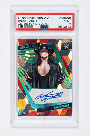 Undertaker – Card autografata - Panini Revolution WWE – 2022 – Psa 9