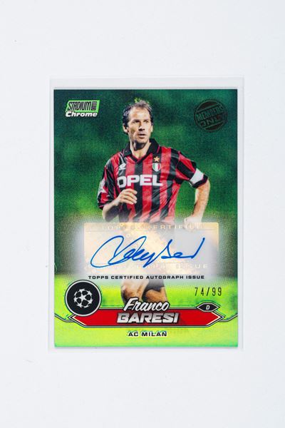 Franco Baresi – Card Autografata – Milan – Topps Stadium Ucl 2023/2024 - #/99