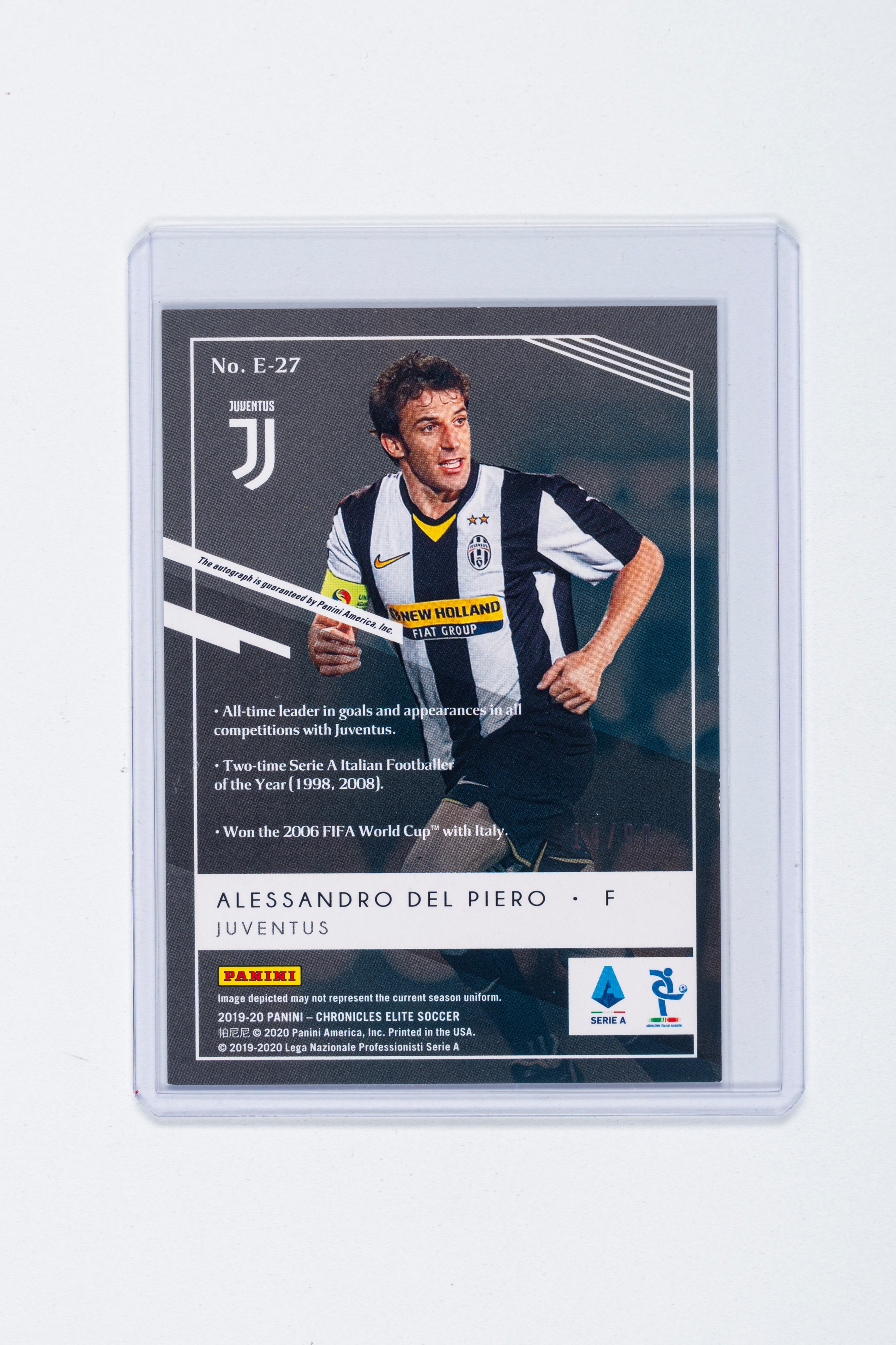 Alessandro De Piero - Alessandro Del Piero - Signed Card