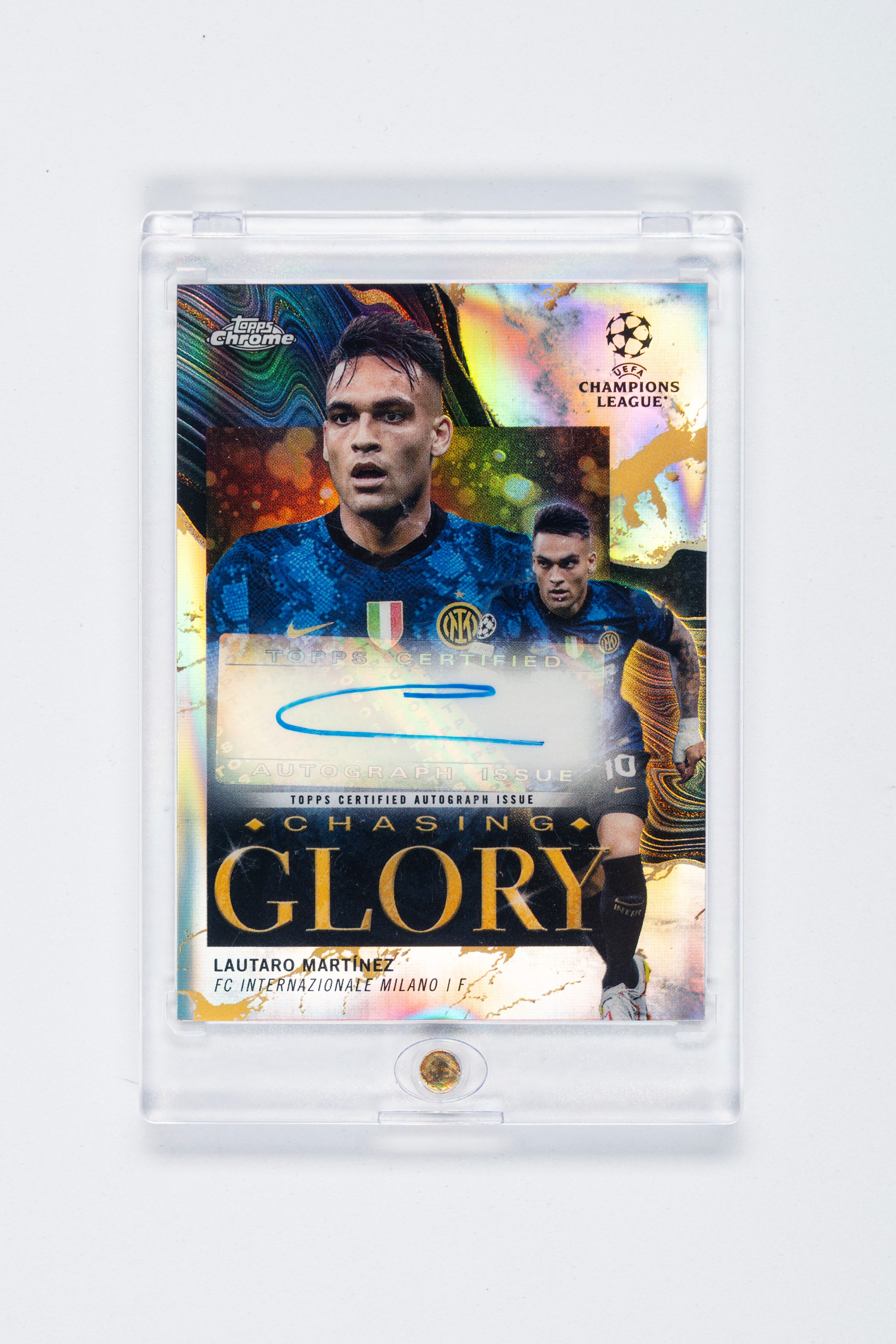 Lautaro Martinez - Lautaro Martinez – Card autografata – 2021/22 