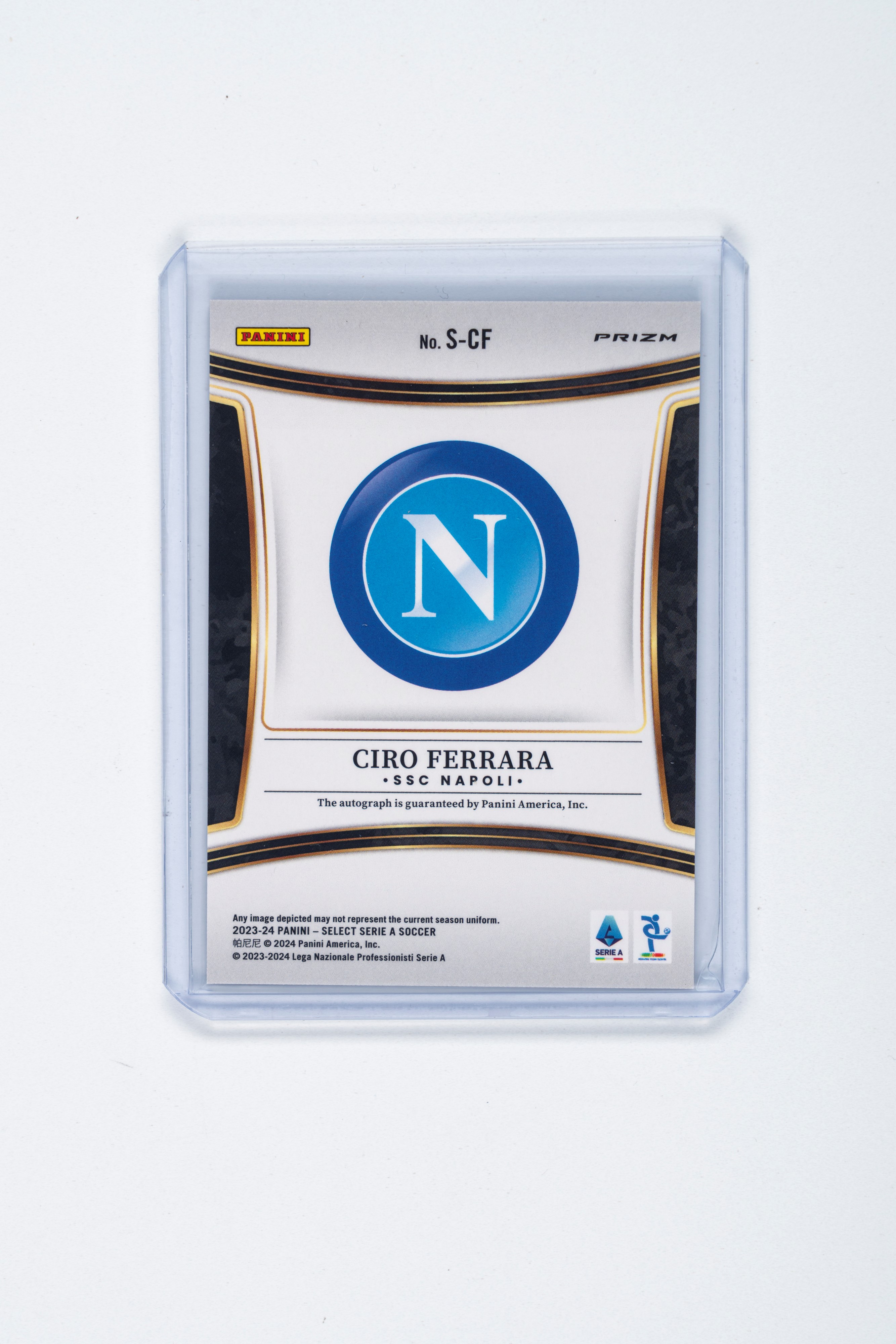 Ciro Ferrara – Card Autografata – Napoli – Panini Select 2023/24