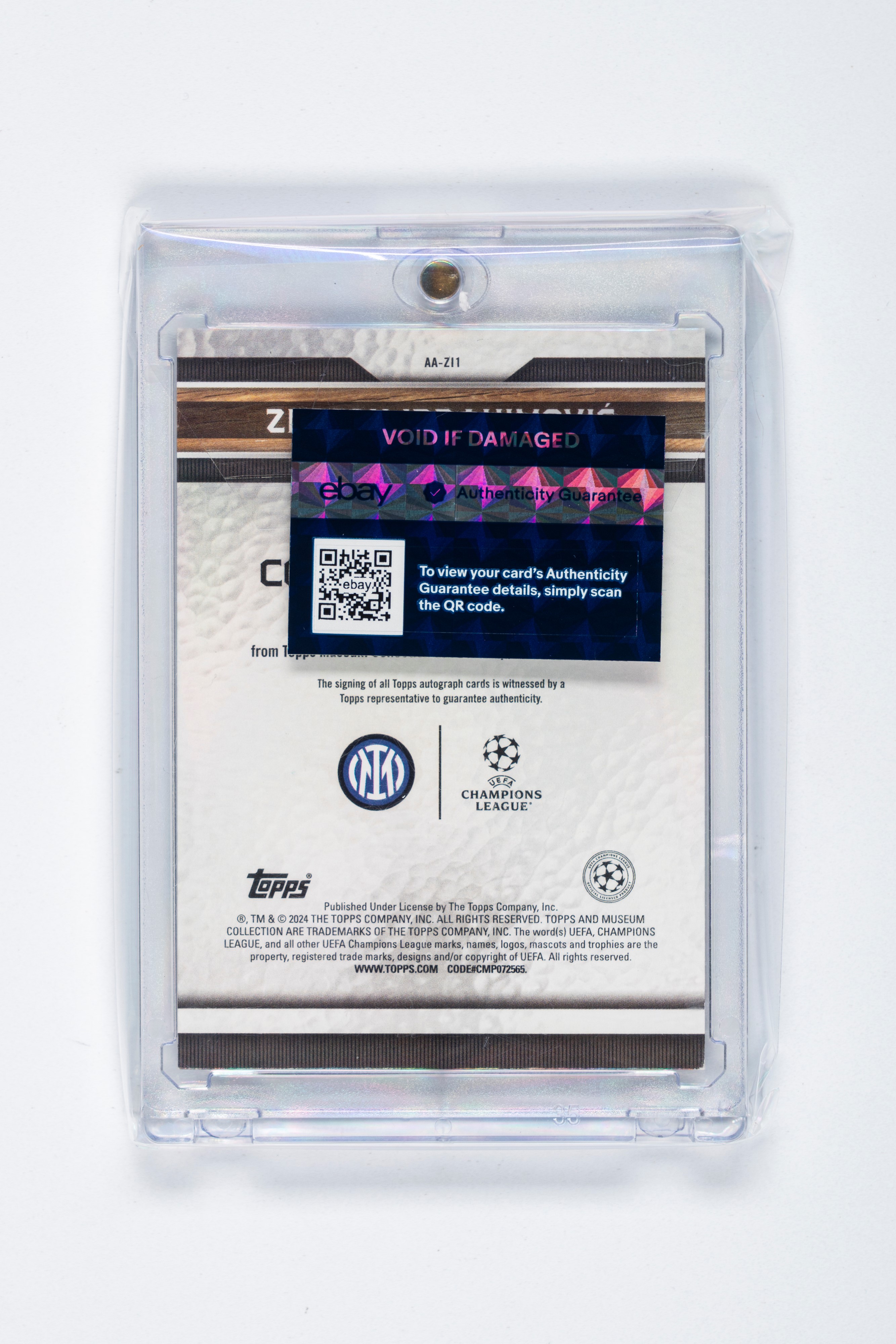 Zlatan Ibrahimovic – Card Autografata - 2024 Topps Museum Ucl - 01/25 - Prima Stampa!
