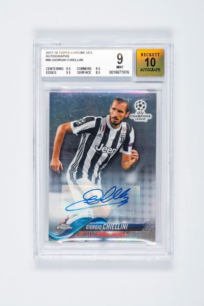 Giorgio Chiellini – Juventus – Topps Chrome Ucl 2017/18 – Beckett