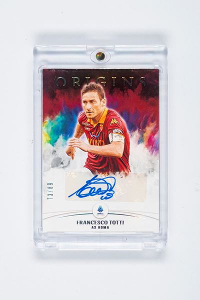 Francesco Totti - Card Autografata – Roma - Panini Chronicles 2021/2022 – Numerata su 89
