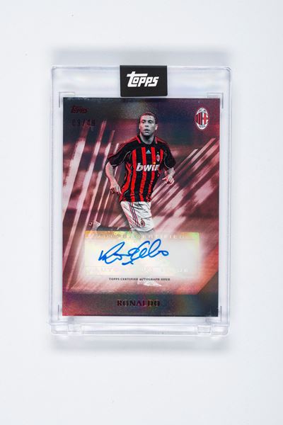 Ronaldo Nazario – Card Autografata - 2025 Topps Ac Milan 125th Year Anniversary – Numerata su 49