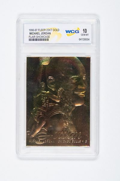 Michael Jordan - Card a Tiratura Limitata – Nba Chicago Bulls - Fleer - 23k Gold Card