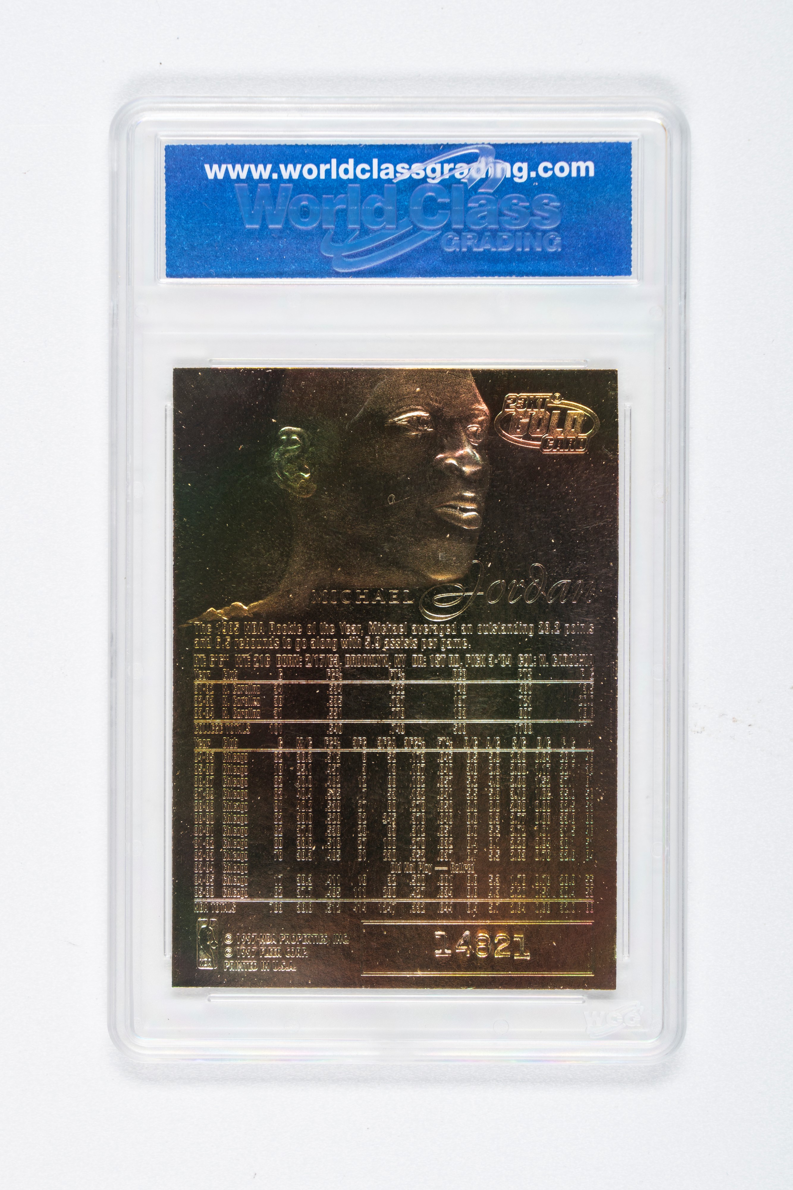 Michael Jordan - Card a Tiratura Limitata – Nba Chicago Bulls - Fleer - 23k Gold Card