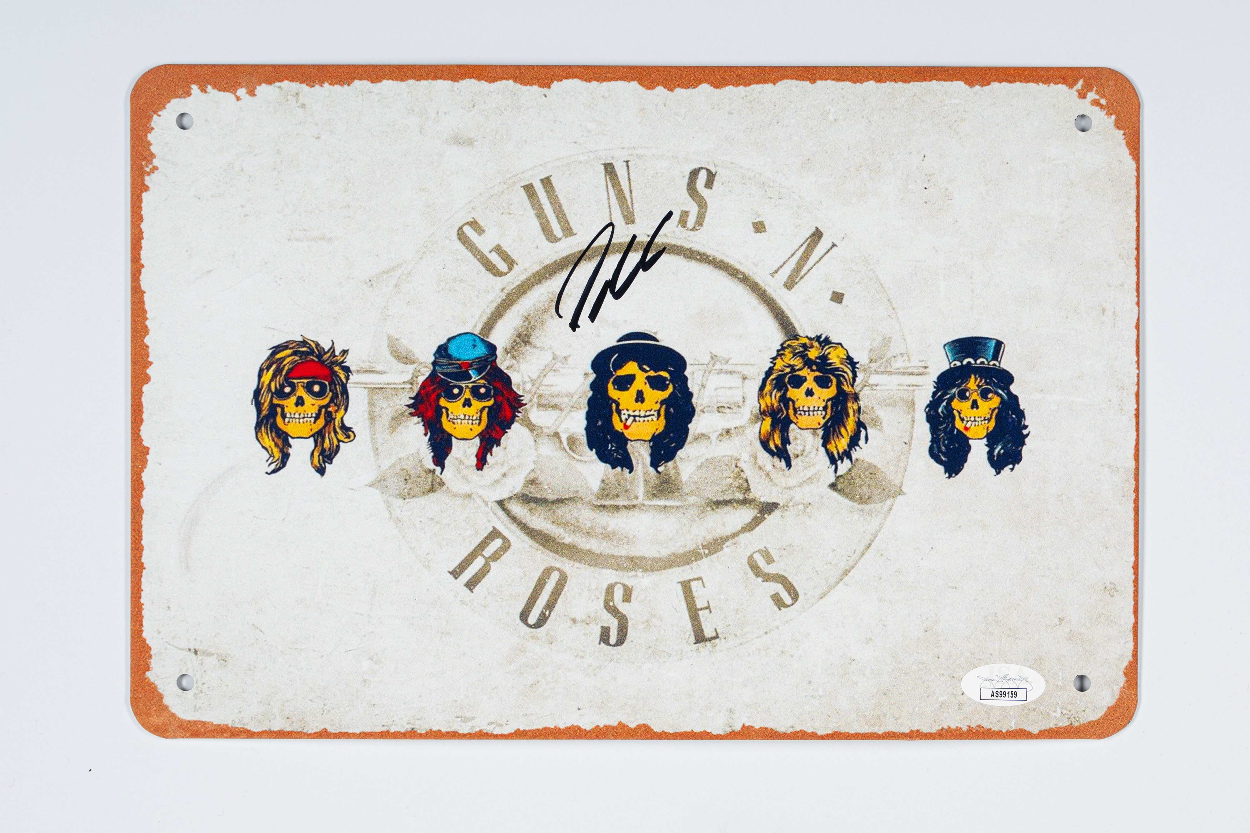 Steve Adler - Steve Adler – Guns N' Roses - Signed Metal Plaque - 21.5 ...
