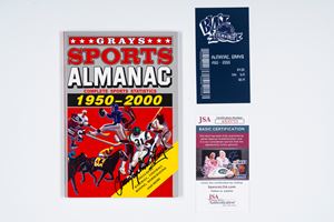 Christopher Lloyd – Back to the Future – Signed Sports Almanac – JSA Cert.