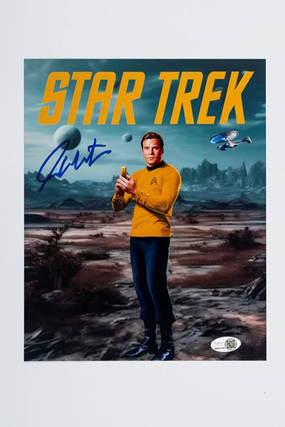 William Shatner – Foto Autografata - Star Trek - 21,5x 20 CM (8”x10” Inch) - Cert. Jsa