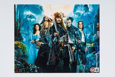 Johnny Depp – Foto Autografata - Pirati dei Caraibi - 21,5x 20 CM (8”x10” Inch) – Cert. Beckett