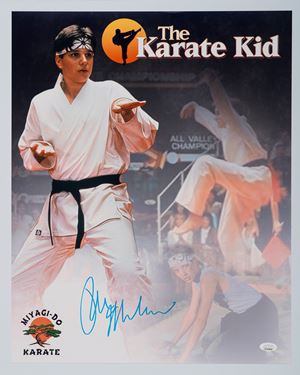 Ralph Macchio - Karate Kid - Signed Poster – 41x51 cm (16”x20” inch) - JSA Cert.