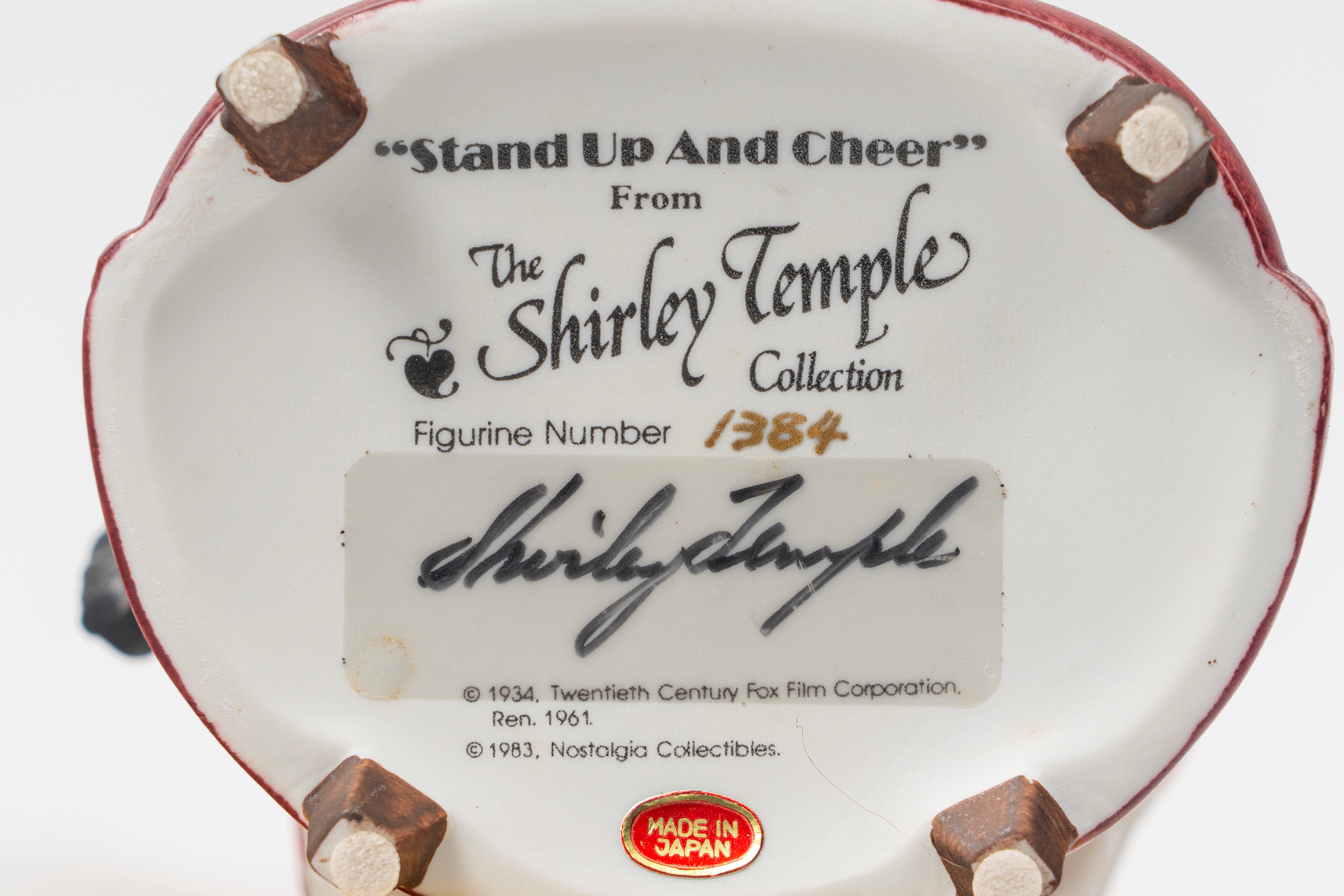 Shirley Temple – Figurina in Porcellana Autografata – Edizione Limitata Numerata - 1983