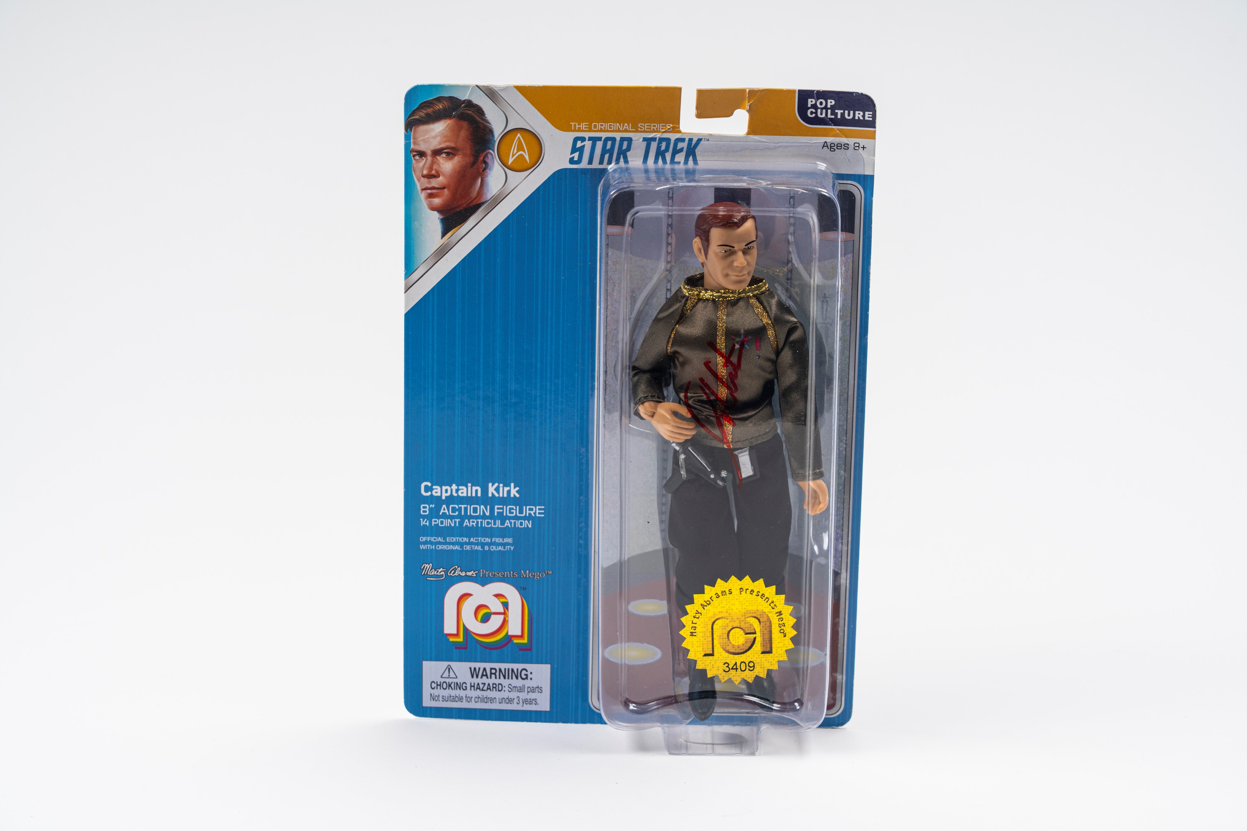 William Shatner - Star Trek - Captain Kirk - Action Figure Mego – Cert. Jsa