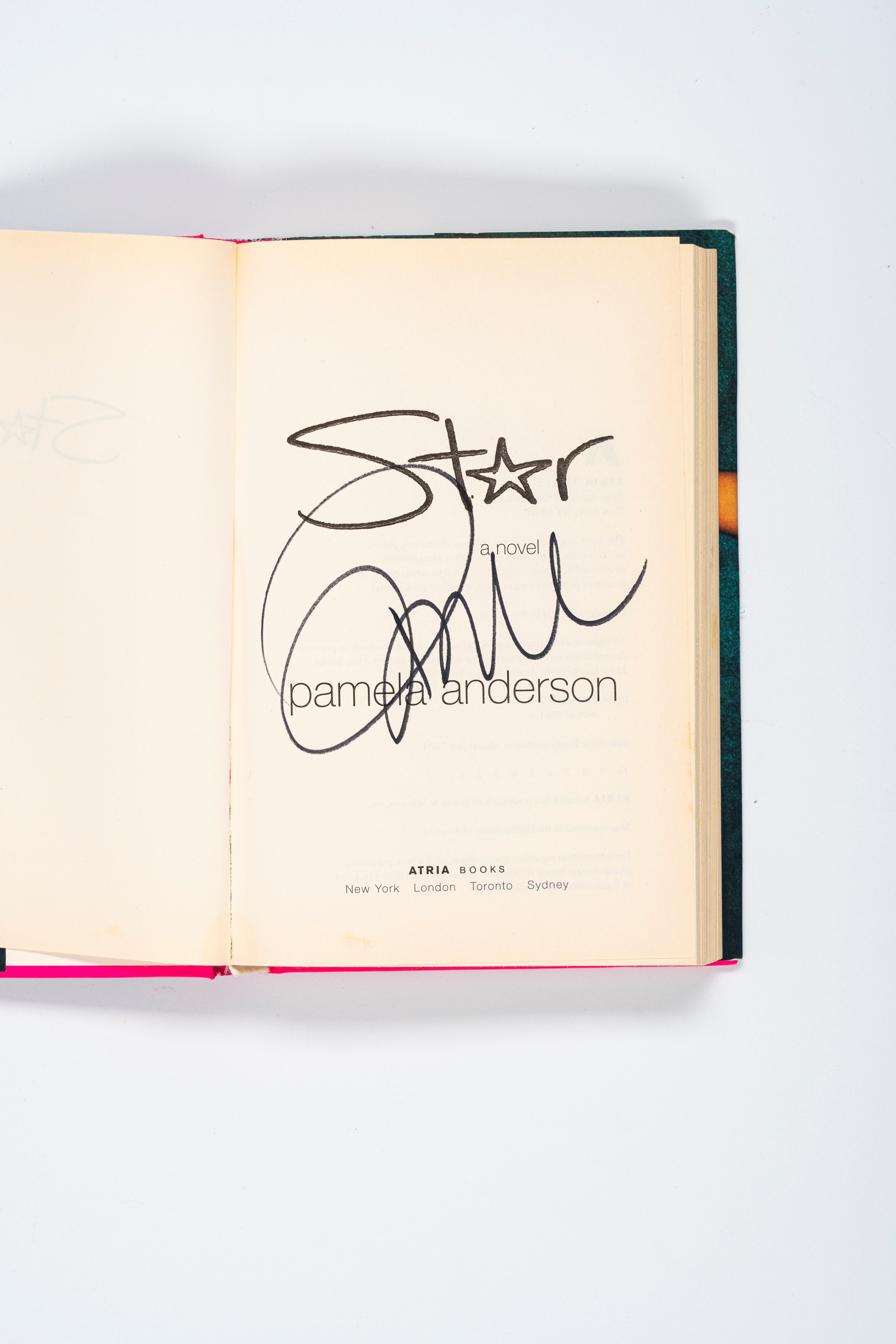 Pamela Anderson – Libro Autografato – Star - 2004