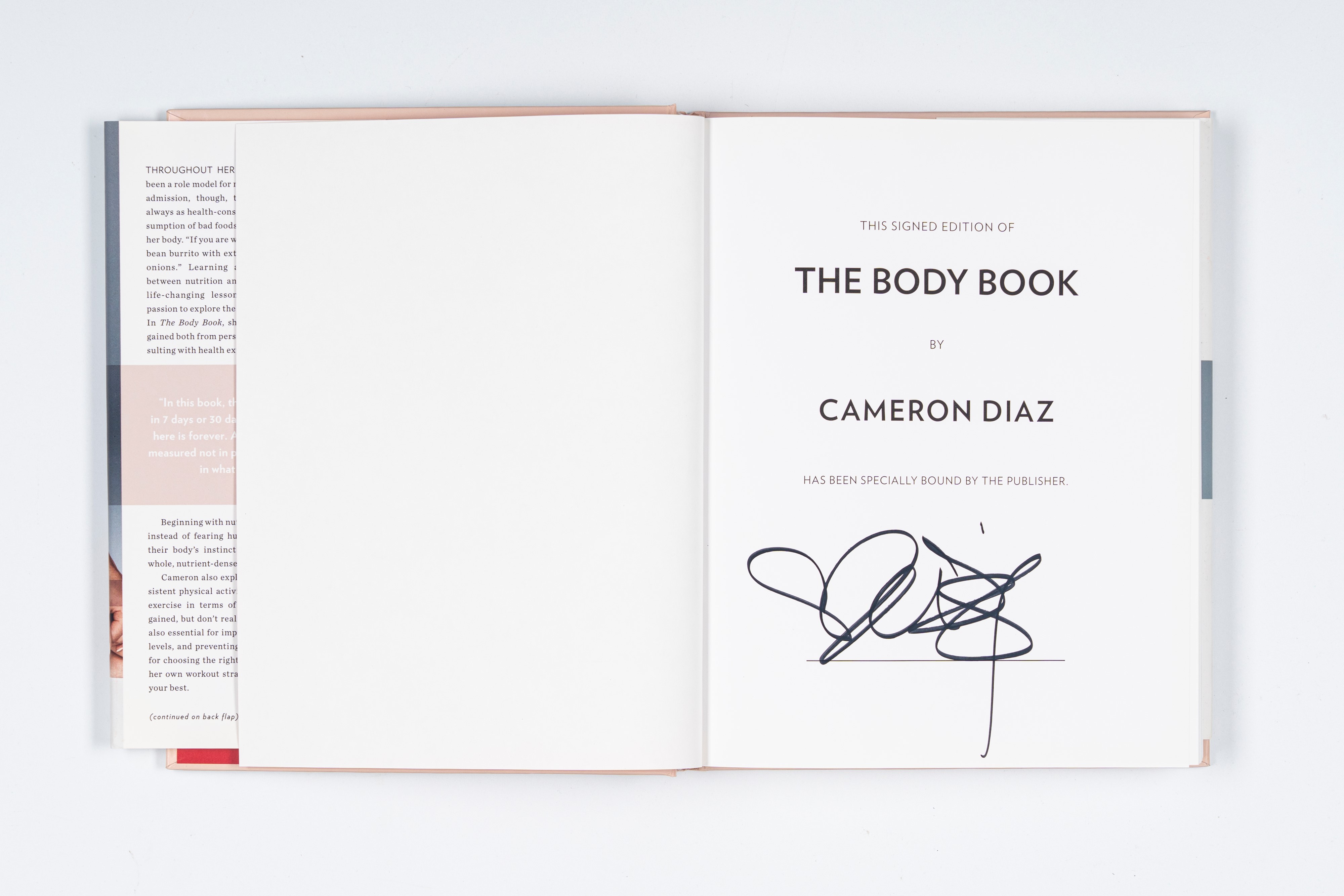 Cameron Diaz – Libro Autografato - "the Body Book"