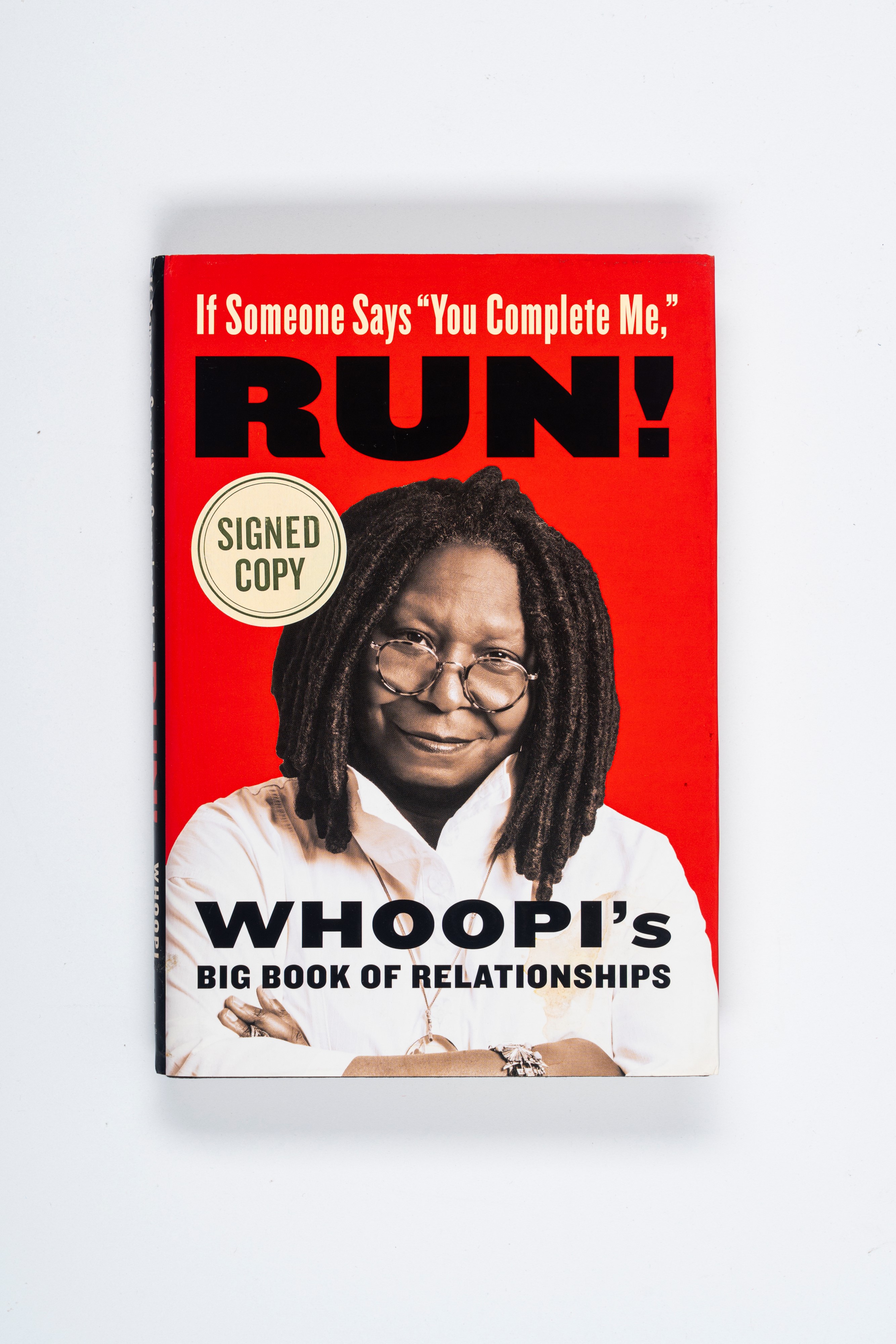 Whoopi Goldberg – Libro Autografato - "if Someone Says 'you Complete Me,' Run!: Whoopi's Big Book...