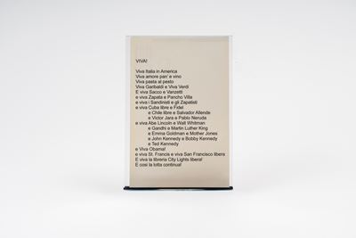 Lawrence Ferlinghetti – Poesia in Italiano Autografata – Beat Generation – 15x20 CM – Incorniciat...