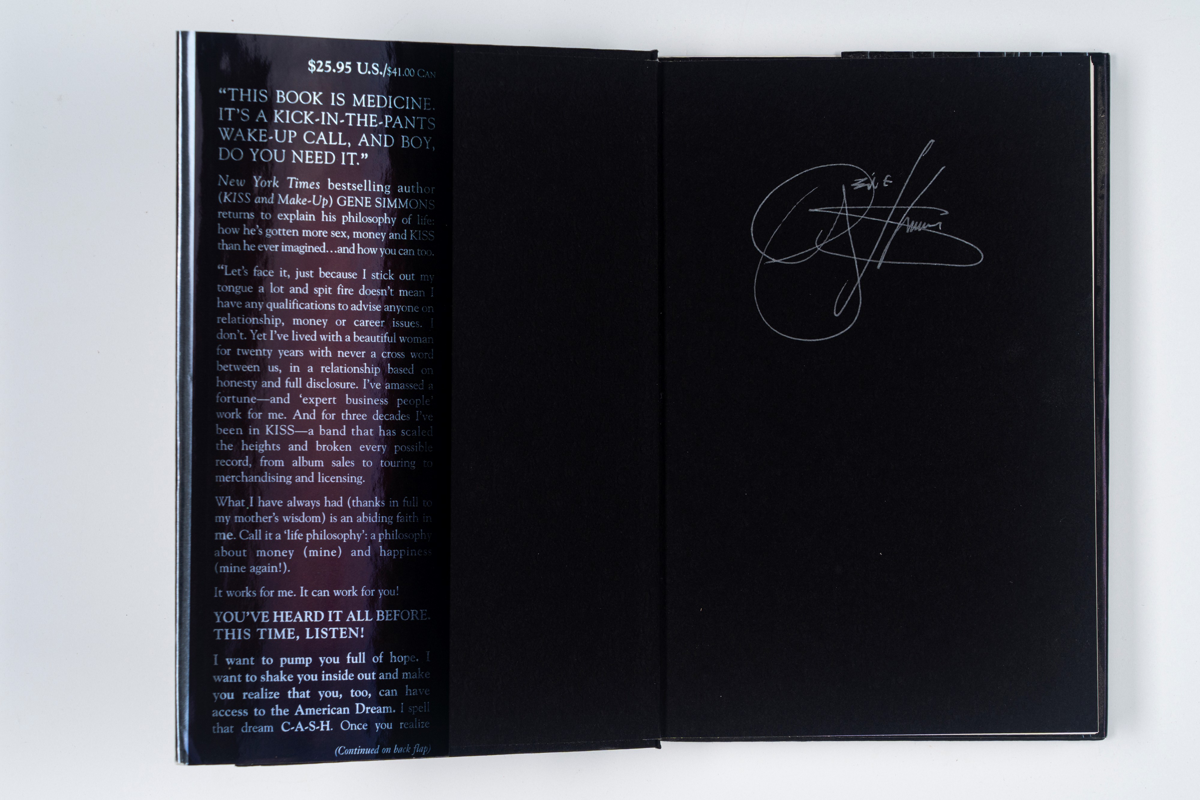 Gene Simmons – Kiss - Libro Autografato – Sex Money Kiss – Limited Edition